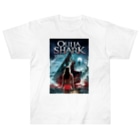 COMMA＋の『ウィジャ・シャーク 霊界サメ大戦』英語版ジャケット Heavyweight T-Shirt