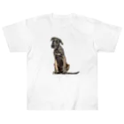 【CPPAS】Custom Pet Portrait Art Studioのクールなアイリッシュウルフハウンドドッグ Heavyweight T-Shirt