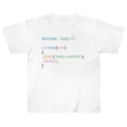 ぬのC言語 HelloWorld Heavyweight T-Shirt