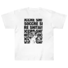 おもちFactoryのサッカーしたい！ ヘビーウェイトTシャツ