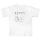 ねこのにゃむ@はせにゃむのねこ❤️coffee ヘビーウェイトTシャツ