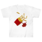 daddy-s_junkfoodsのfrench fries ヘビーウェイトTシャツ