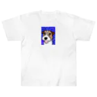 虹色PLUSの夜空を見上げて　ジャックラッセルテリア犬 Heavyweight T-Shirt