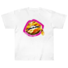 daddy-s_junkfoodsのFRENCH FRIES KISS - PINK Heavyweight T-Shirt