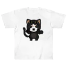 みきぞーん｜保護猫 ミッキー画伯と肉球とおともだちのmaruku ヘビーウェイトTシャツ