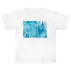 guruguのEbru　light blue ヘビーウェイトTシャツ