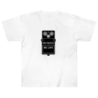 QUQU_WORKSのノーミュージックノーライフ エフェクターデザイン ブラック Heavyweight T-Shirt