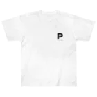 noisie_jpの【P】イニシャル × Be a noise. Heavyweight T-Shirt