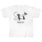 テクノポリスデザインのコンパネ猫（ARCADE_PLUS） ヘビーウェイトTシャツ