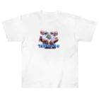 🍩tarojiro(たろじろ) shop🍩の双子を抱えるTシャツ by AI Heavyweight T-Shirt