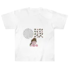 HOSHIMI⭐️🍵🌺のアリ🐜とゴキブリ🪳と友達女 ヘビーウェイトTシャツ