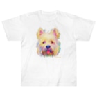 ジュノの秘密のアトリエのウエストハイランドホワイトテリア／Juno Heavyweight T-Shirt