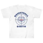 sports_tower スポーツタワーのバスケットボール・ターゲット・BASKETBALL・デザイン・グッズ・Tシャツ・イラスト・サークル・かっこいい・かわいい・男子・女子・有力・確実・有望・部活・チームT・バスケ ヘビーウェイトTシャツ