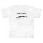 🐟日本の魚と仲間たち🦑のマサバ - Chub mackerel（真鯖、学名：Scomber japonicus） Heavyweight T-Shirt