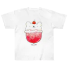 pecori ぺこりのしろくまのクリームソーダ いちご味 Heavyweight T-Shirt