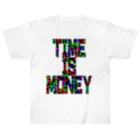 ちび丸のTime is money（タイムイズマネー） ヘビーウェイトTシャツ