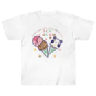 イラスト MONYAAT のズレぱんだちゃんのアイスクリームB Heavyweight T-Shirt