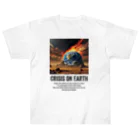 AI-assembleの地球の危機 Crisis on Earth ヘビーウェイトTシャツ