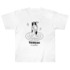 Metime Designs ☆ みぃたいむデザインのVenyas ☆彡 ヴィーにゃス 〈モノクロ〉 Heavyweight T-Shirt