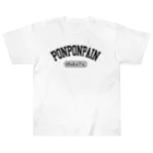 mf@PomPomBlogのPONPONPAIN（black） ヘビーウェイトTシャツ