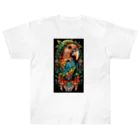 studio momoのFlamboyant parrots ヘビーウェイトTシャツ