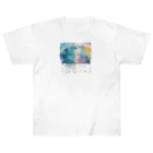 ぽけの水彩風雨の風景 Heavyweight T-Shirt