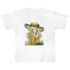 天道虫のLady with Emerald Hat ヘビーウェイトTシャツ