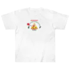 イラスト MONYAAT の腹ペコゲージ　ピザ　A*M Heavyweight T-Shirt