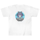 酒丸酔子🐱🍺のかなりかわいい酔子 ヘビーウェイトTシャツ