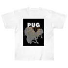 INULAVITAのPug silhouette Heavyweight T-Shirt