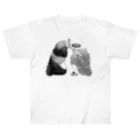 菩化鳥/ヴォケドリの「呼吸と巣」 ヘビーウェイトTシャツ