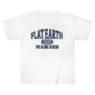 Mappila SHOPのカレッジ風(ネイビー)　フラットアース FLATEARTH ヘビーウェイトTシャツ