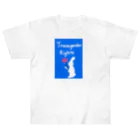 zimei-diary のTransgender Rights Rabbit  ヘビーウェイトTシャツ