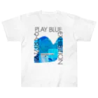 YUKA WATANABE | YUKASUKE Designの【展示DM Tシャツ②】PLAY BLUE EXHIBITION  ヘビーウェイトTシャツ