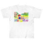 piccolokkoのピクニック ヘビーウェイトTシャツ