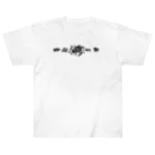 アルカナマイル SUZURI店 (高橋マイル)元ネコマイル店のかぶりつきＴシャツ-black Heavyweight T-Shirt