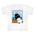 あっきょん(旧たもちゃん)のひゅひゅ馬めんこ「Look at me...」 Heavyweight T-Shirt