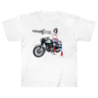 machiperのバイク女子 Heavyweight T-Shirt