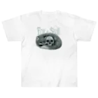 キツネサンビキのFox＆Skull Heavyweight T-Shirt