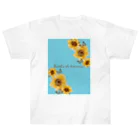 🦋Papillon de la lune🌙のJardin de tournesol（ひまわりの庭）シリーズ ヘビーウェイトTシャツ