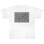 SURF810のSURF 文字(青影) ヘビーウェイトTシャツ