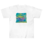 onmycolorの楽描き店のはこぷく代さん Heavyweight T-Shirt