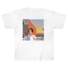 イチルのショップのSunset street and boy Heavyweight T-Shirt