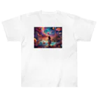 🔥AI art shop🔥の幻想的な世界にいる少女 Heavyweight T-Shirt