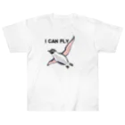 nakagawa-kikakuの空飛ぶペンギン（I CAN FLY） ヘビーウェイトTシャツ