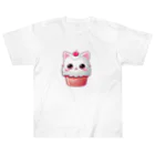 Vasetti_pressのカップケーキの猫ちゃん Heavyweight T-Shirt