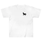 みんなのみすたーさんの silhouette horse ヘビーウェイトTシャツ