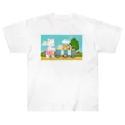 アプリコワークスのくまちゃん・みんなでお散歩 ヘビーウェイトTシャツ