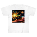 marky88の宇宙に咲く花火 Heavyweight T-Shirt