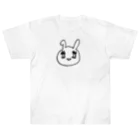 うさぎちゃんアイランドのうさぎちゃんの顔 ヘビーウェイトTシャツ